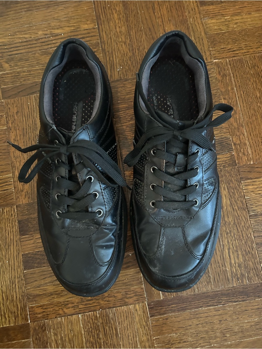 Nunn Bush Men's Black Lace-Up Athletic Sneakers Shoes 9.5